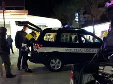 Un controllo della polizia locale a Jesolo
