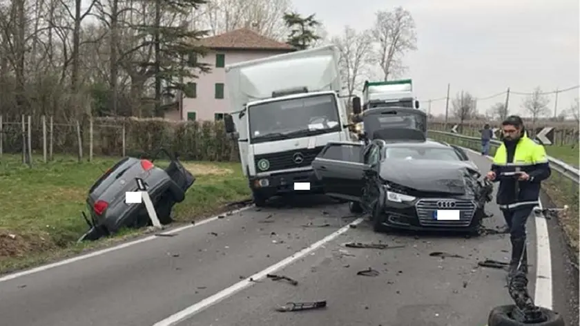 DE POLO - DINO TOMMASELLA - PORTOGRUARO - INCIDENTE AL KM 56,8