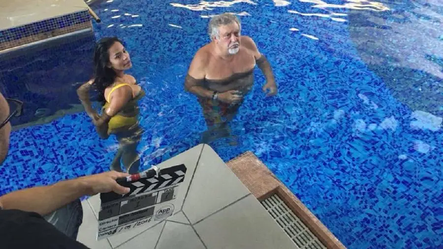 Una scena del film in lavorazione a Jesolo