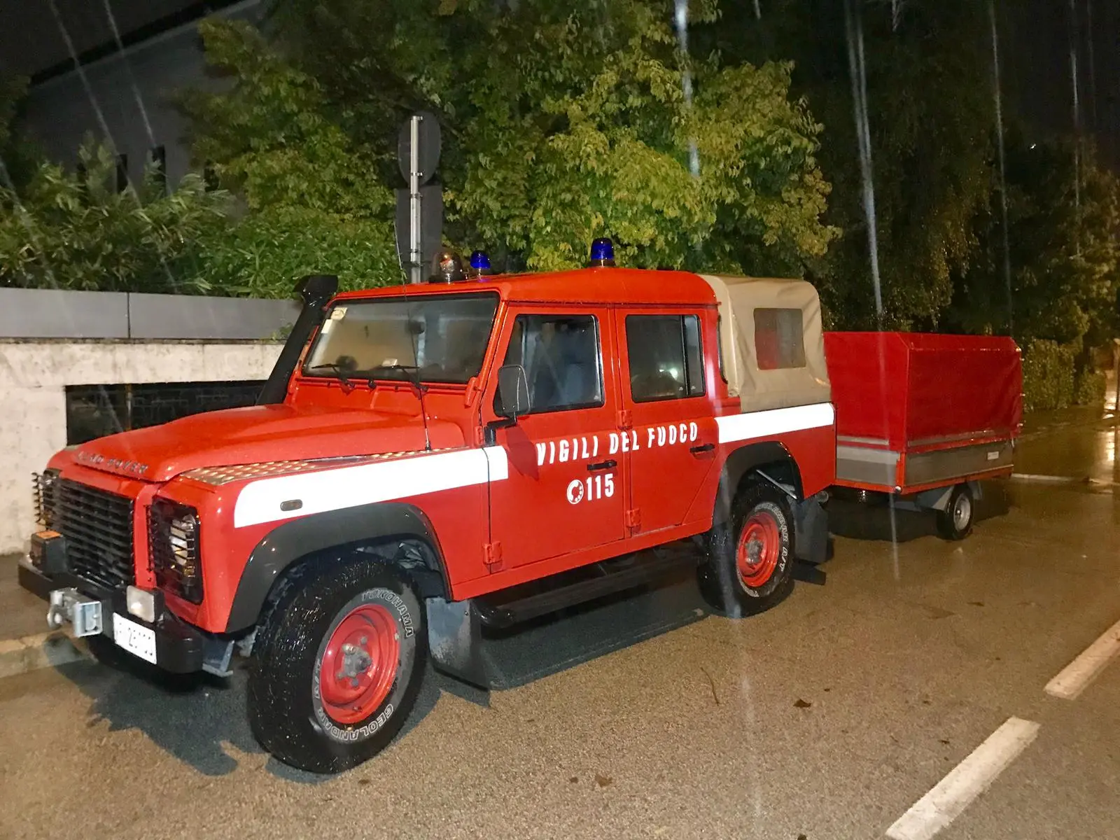 La Protezione civile in azione nel Portogruarese flagellato dal maltempo