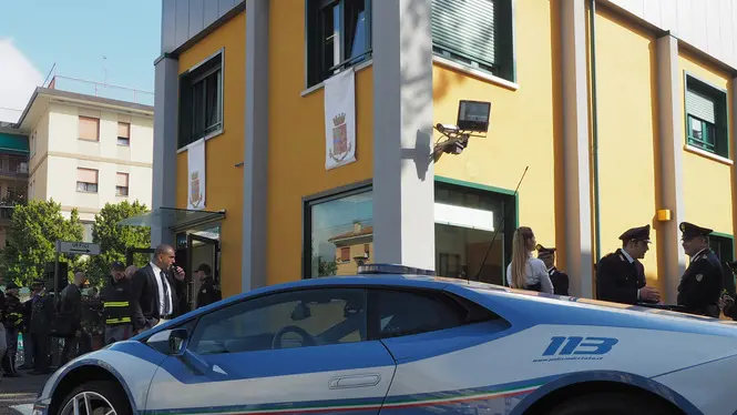 Fotoagenzia Candussi / Mion /Via Ca' Rossa , Mestre / Inaugurazione Caserma Polizia Stradale " Giovanni Menegazzi!