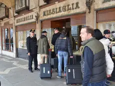 Interpress/Mazzega Venezia, 17.03.2017.- Tentata rapina oreficeria Missaglia di Piazza San Marco.- Nella foto l'arrivo della Scentifica