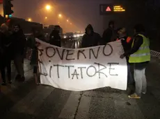 Protesta dei forconi in via Righi