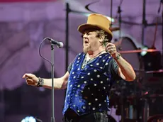 Italian singer Zucchero performs on the stage at San Marco square in Venice, 03 July 2018. ANSA/ANDREA MEROLA