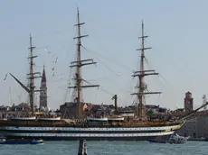 Interpress/M.Tagliapietra Venezia 17.05.2016.- Arrivo Amerigo Vespucci a Venezia.