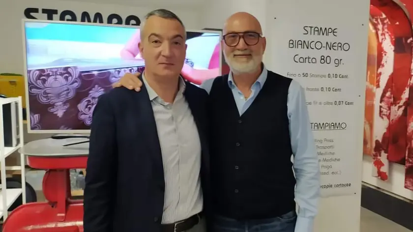 Giancarlo Bareato insieme a Matteo Masat (a sinistra), direttore di Confartigianato Venezia