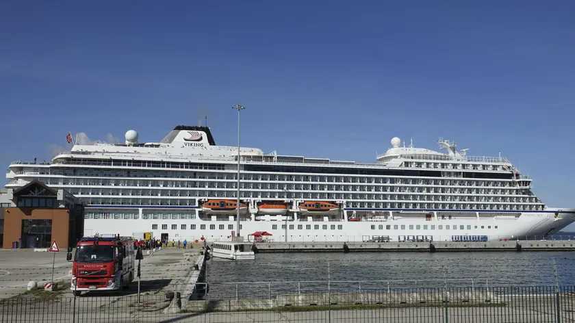 La Viking Sky è approdata all’Isola Saloni