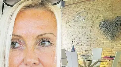 Monica Giove, proprietaria della locazione turistica Ca’ Monica in foto a destra