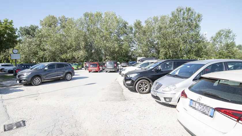 Il parcheggio dell'ospedale di Jesolo