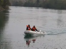 SOmmozzitori dei vigili del fuoco che hanno scandagliato il fiume