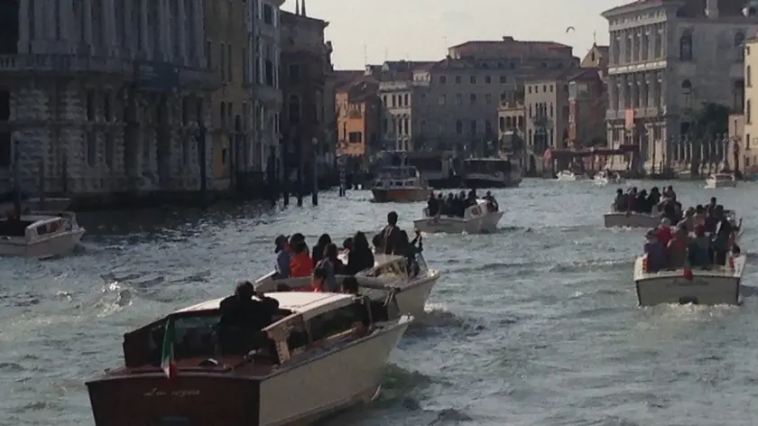 motoscafi in centro storico