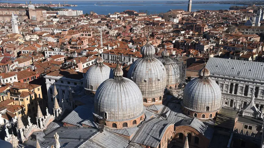 Interpress/M.Tagliapietra Venezia 11.12.2019.- Cupole della Basilica di San Marco.