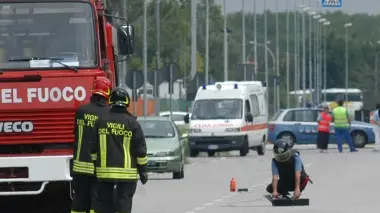 Un precedente intervento di artificieri all’aeroporto Marco Polo