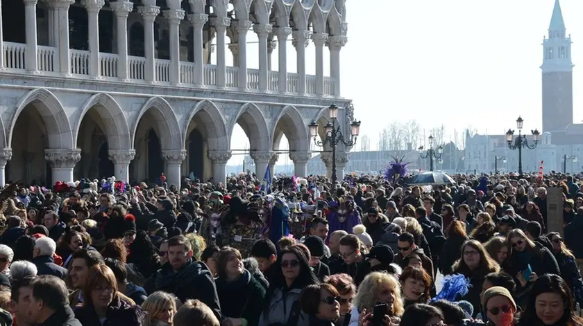 Interpress/M.Tagliapietra Venezia 10.02.2018.- Carnevale. Sabato Grasso. San Marco.