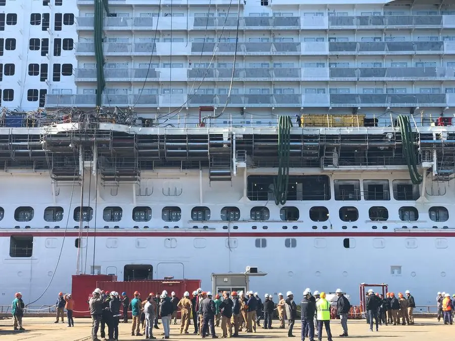 La Carnival Horizon, qualche mese fa, in occasione del varo