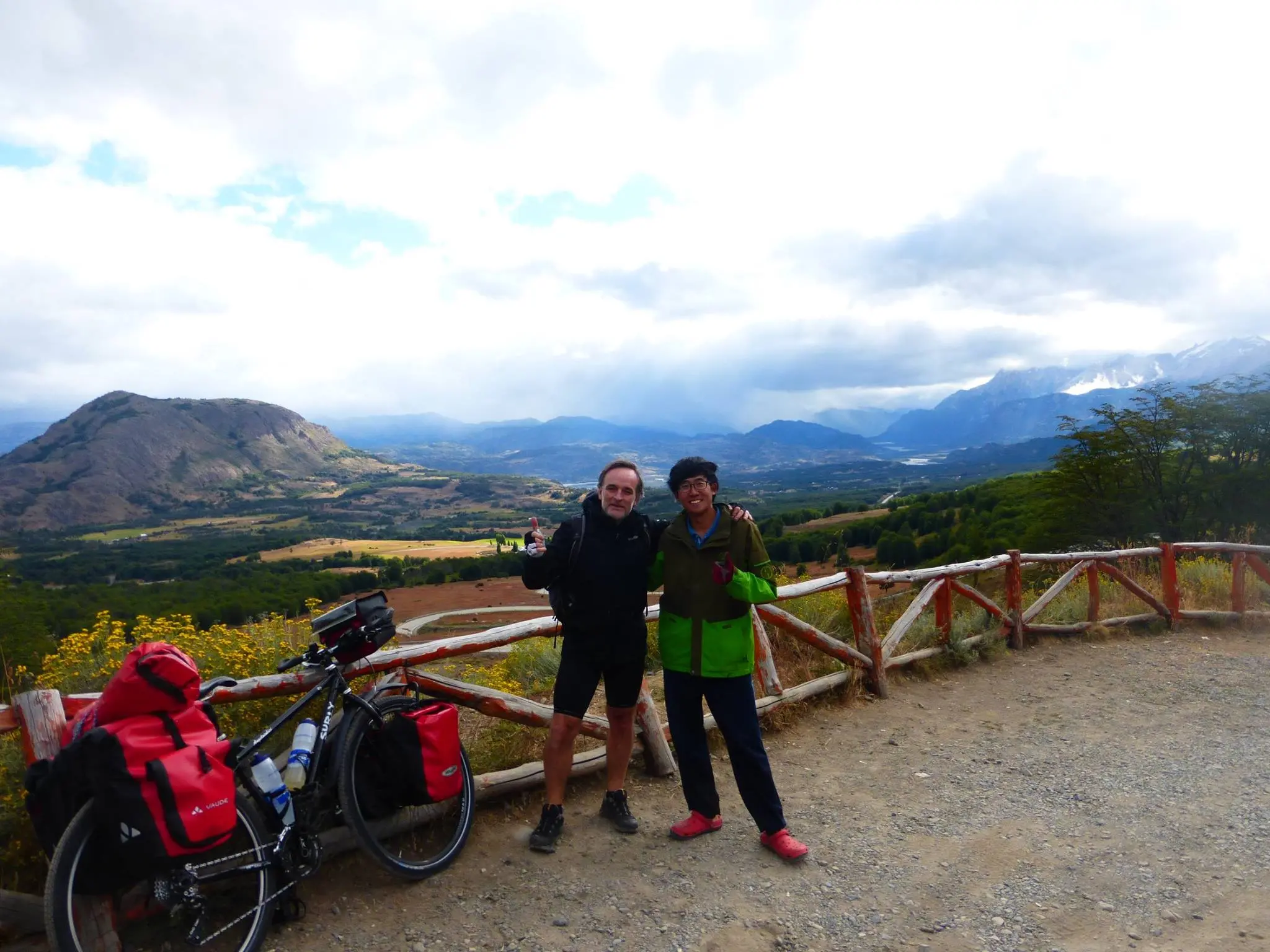 Il professor Sentieri in un viaggio in Patagonia