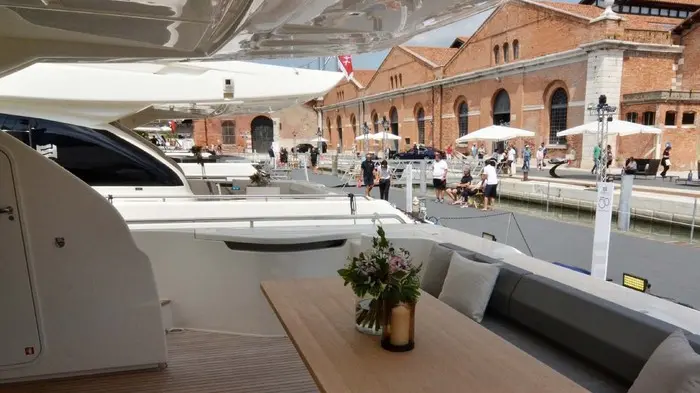 Interpress/GF.Tagliapietra Venezia. 24.06.2018.- Arsenale .Yacht di lusso per il 50¡ anniversario Ferretti