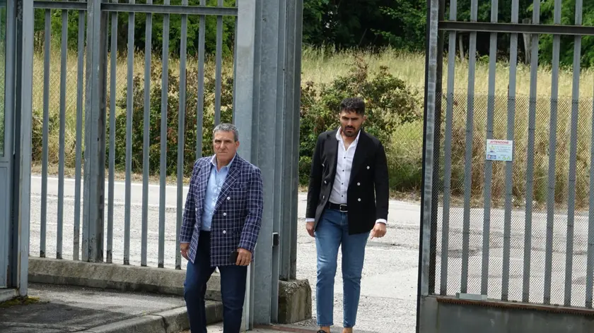 Luciano e il figlio Adriano Donadio in aula bunker a Mestre