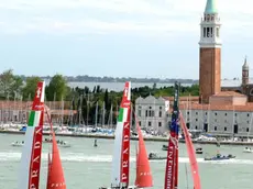 Caiaffa Interpress/M.Tagliapietra Venezia 13.05.2012.- Regata città di Venezia dei catamarani in bacino San Marco.