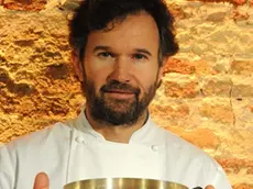 Interpress/Mazzega Pivato Venezia, 17.03.2014.- Scuola Grande S.Giovanni Evangelista, "Gusto in Scena".- Nella foto lo Chef Carlo Cracco