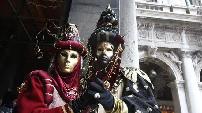 02/03/2014 Venezia - Carnevale di Venezia 2014 - Maschere in Piazza San Marco
