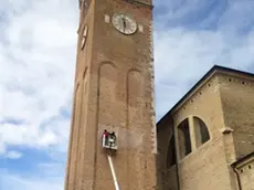 COLUCCI - DINO TOMMASELLA - PORTOGRUARO - LAVORI SUL CAMPANILE