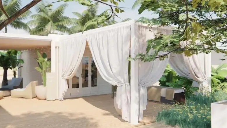 L’area della “Spa estate” realizzata dalla Bibione Thermae