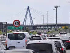 La congestione al casello di Latisana