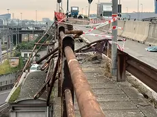 Le immagini dell'incidente di martedì 3 ottobre al cavalcavia Vempa di Mestre