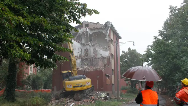 Demolizione palazzina Via Muraldo 26 Marghera