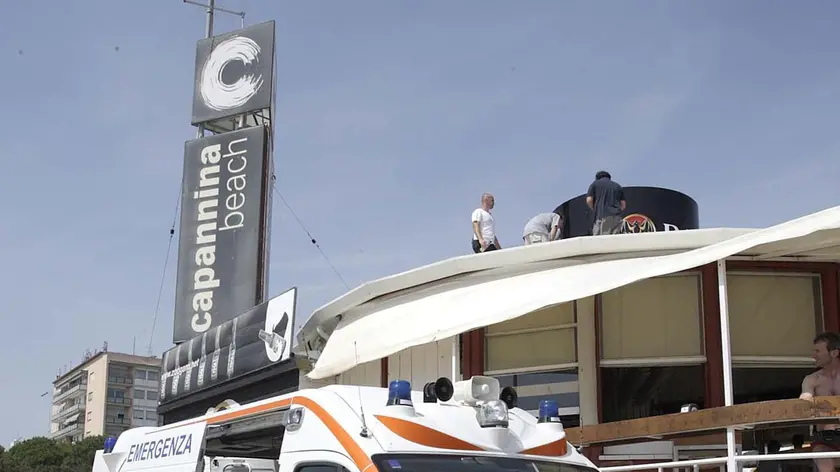 Un 'ambulanza a Jesolo