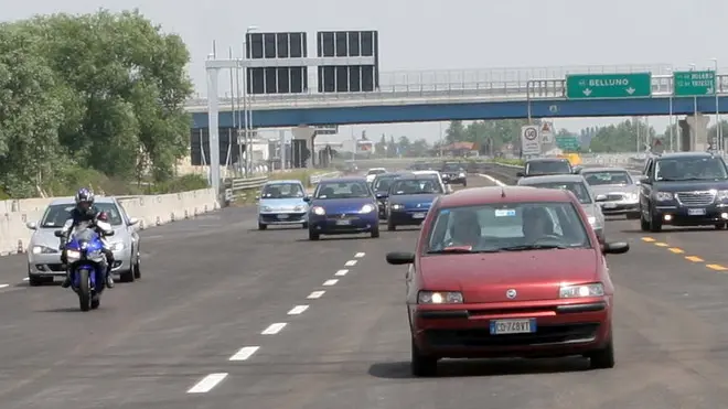 BORIN MOGLIANO INAUGURAZIONE DELL'INTERCONNESSIONE TRA L'AUTOSTRADA A 27 E IL PASSANTE DI MESTRE agenzia fotografica fotofilm