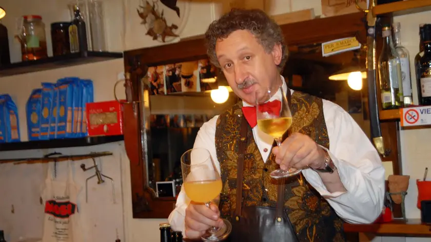 Il celebre oste Mauro Lorenzon