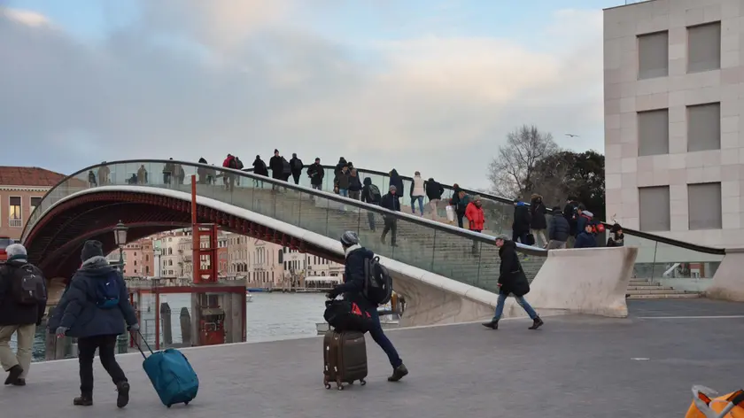 Interpress/ Venezia. 17.01.2017.-ponte di Calatrava