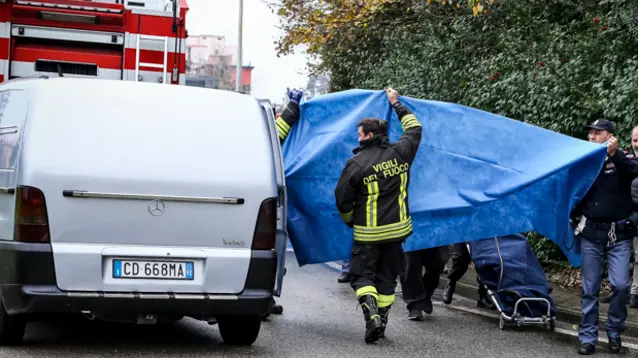 Foto Agenzia Candussi / MION/ MESTRE VIA DA VERRAZZANO /MESTRE INCENDIO CON DUE VITTIME.