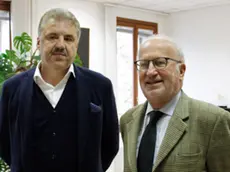 Incontro Presidente del calcio Venezia Korablin ed il sindaco di Venezia Giorgio Orsoni.