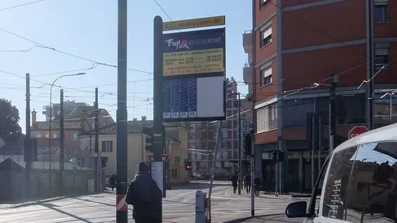 Foto Agenzia Candussi/Chiarin/ Mestre, piazzale Cialdini/ Sciopero ACTV