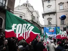 Forza Italia's supporters gather in front of palazzo Grazioli, Silvio Berlusconi's house in Rome, Italy, 27 November 2013. The Italian Senate on Wednesday began a debate on whether to strip Forza Italia party leader Silvio Berlusconi of his Senate seat after the supreme court upheld a tax-fraud conviction against him in August, making it definitive. The 77-year-old media magnate, the dominant figure in Italian politics for the last two decades, looks set to lose a vote expected to take place later on Wednesday and be ejected from parliament. ANSA/ ANGELO CARCONI