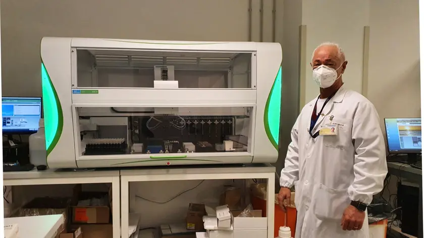 Il dottor Mosè Favarato, direttore del laboratorio di Genetica e citogenetica dell’ospedale dell’Angelo di Mestre