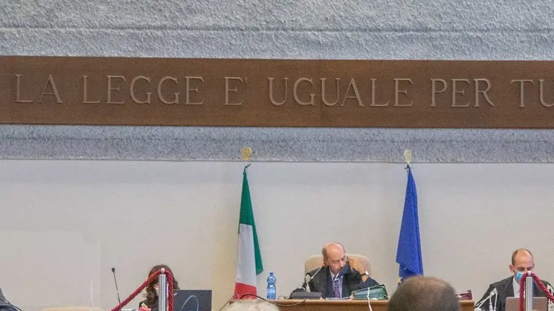 Mestre aula bunker processo Donadio - deposizione Sgnaolin