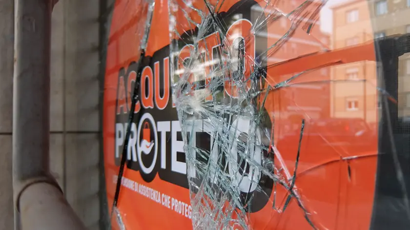 Foto Agenzia Candussi/ Chiarin/ Mestre, via Fradaletto/ Tentativo di rapina al negozio Beggio