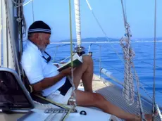 Il sindaco Giorgio Orsoni in un momento di relax nella sua barca a vela