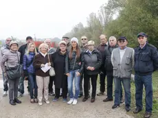 Foto Agenzia Candussi/ Chiarin/ Mestre, via Gazzera Alta/ Sopralluogo ai cantieri SFMR zona Gazzera assieme ai residenti e autorità - nella foto i residenti