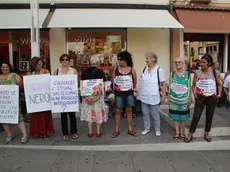 Manifestazione di sostegno alla ministra Kyenge in piazza Ferretto, Mestre