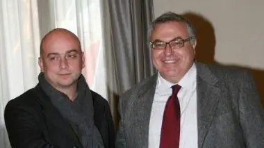 Il segretario della Lega Massimiliano Malaspina con il sindaco Tiozzo
