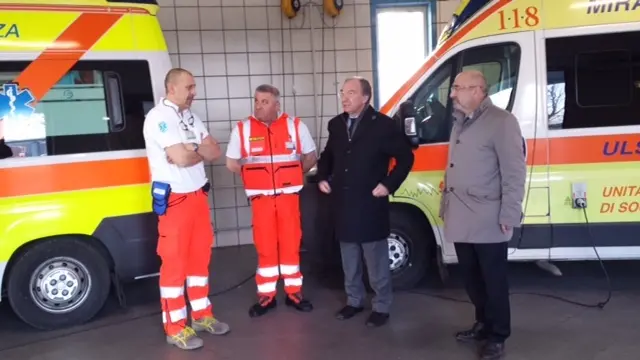 Giuseppe Dal Ben all'ospedale di Mirano