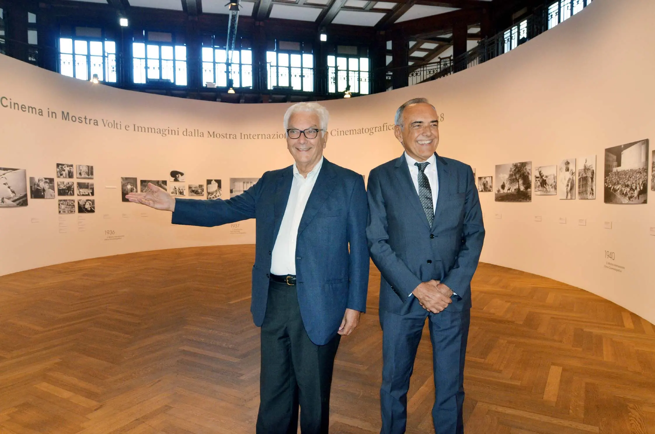 Il presidente della Biennala Paolo Baratta e il direttore di Venezia 75 Alberto barbera