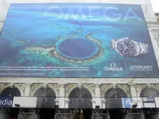 Interpress/Tagliapietra Venezia 05.04.2013.- Cartelloni pubblicitari "Omega" facciata Museo Correr