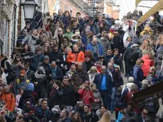 Interpress/M.Tagliapietra Venezia 26.02.2017.- Carnevale. Folla Rialto.