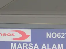 Volo per Marsa Alam dall'aeroporto di Venezia quasi vuoto